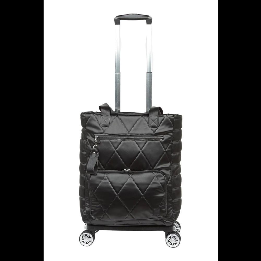 IHKWIP The On-a-Roll Convertible Roller Tote Metallic Black